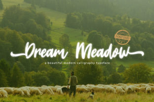 Dream Meadow: A Modern Calligraphy Font Duo with Practical Charm