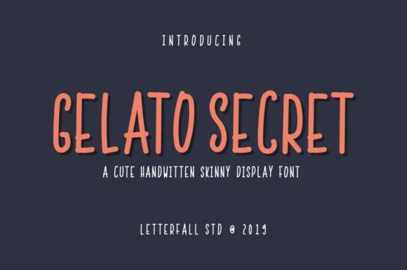 Gelato Secret: The Handwritten Font That Just Works