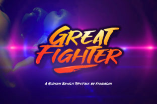 Great Fighter: A Handwritten Brush Font with Vintage Elegance