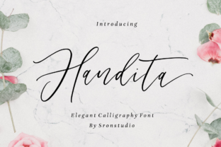 Handita: Light, Striking Handwritten Font