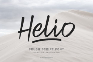 Helio: A Bold Handwritten Font for Expressive Design
