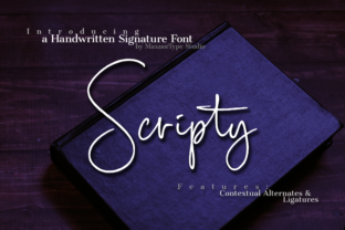 Scripty: A Handwritten Signature Font for Real-World Branding and Communication
