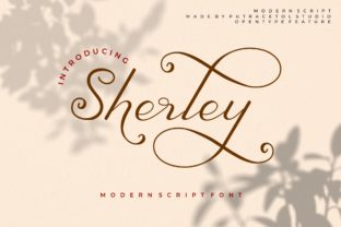 Sherley: A Handwritten Font with Refined Swashes and Consistent Character