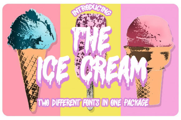 The Ice Cream Font: A Playful, Season-Blending Typeface for Creative Projects