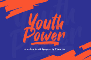Youth Power: A Handwritten Brush Font That Brings Vintage Charm to Modern Design